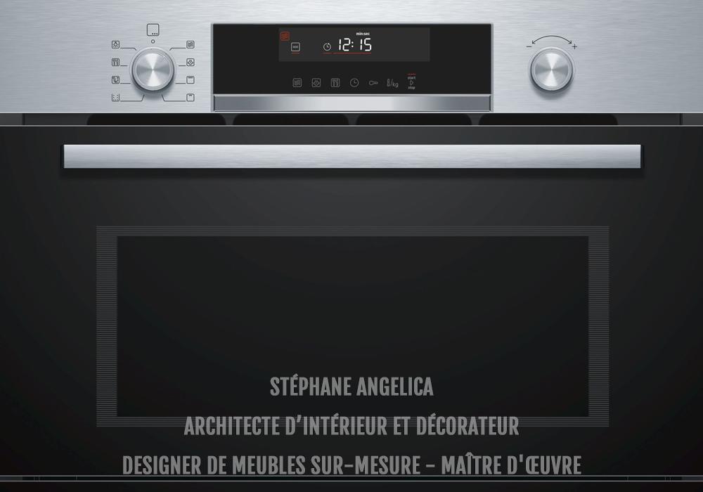 Four à micro-ondes encastrable de cuisine sur-mesure