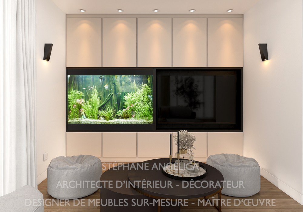 Meuble aquarium sur mesure