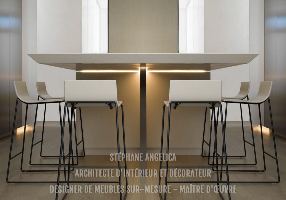 Table de cuisine sur-mesure