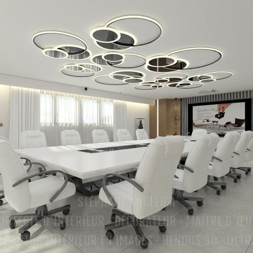 SALLE DE RÉUNION : AMÉNAGEMENT · DÉCORATION · MEUBLE SUR-MESURE