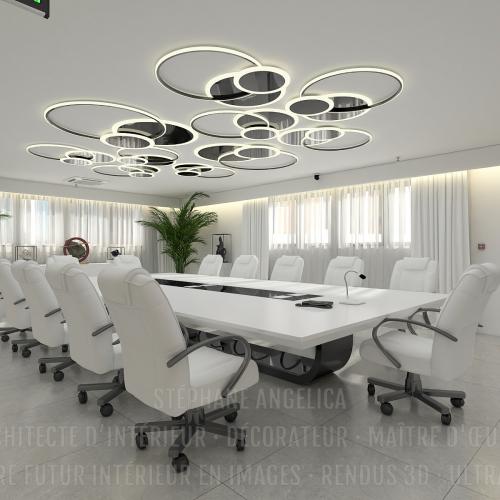 SALLE DE RÉUNION : AMÉNAGEMENT · DÉCORATION · MEUBLE SUR-MESURE