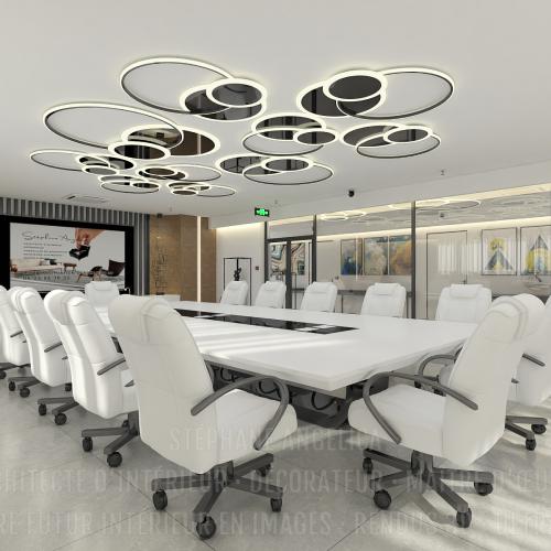 SALLE DE RÉUNION : AMÉNAGEMENT · DÉCORATION · MEUBLE SUR-MESURE