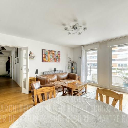 PIÈCE SALON · SALLE À MANGER : AVANT